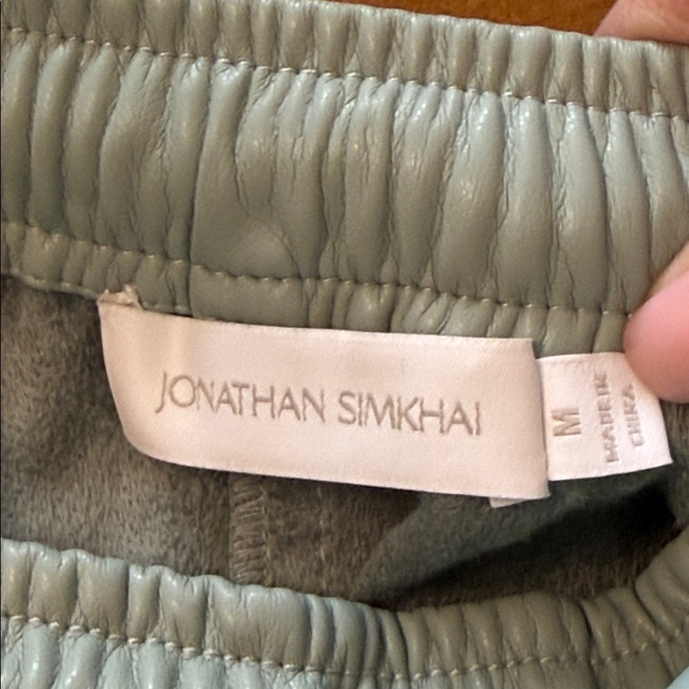 JONATHAN SIMKHAI Doah Vegan Leather Shorts - Picture 8 of 12
